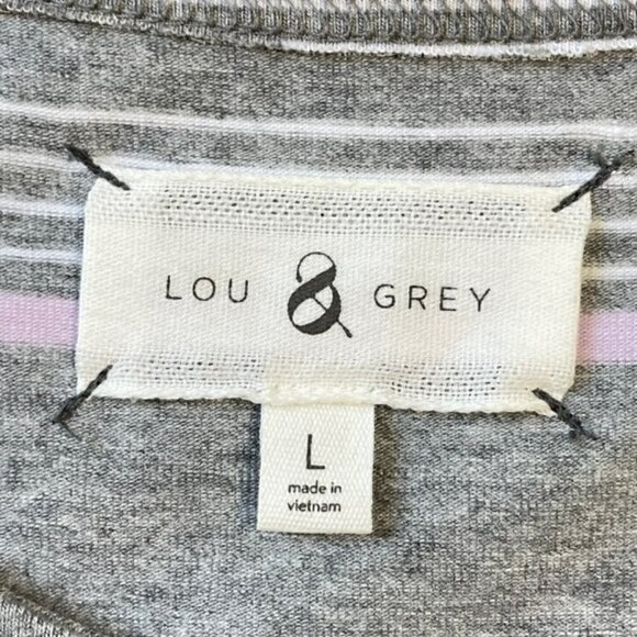 LOU & GREY Striped Sleeveless Tank Dress - Size Large - Picture 6 of 7